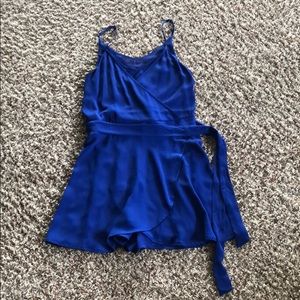 Express blue romper